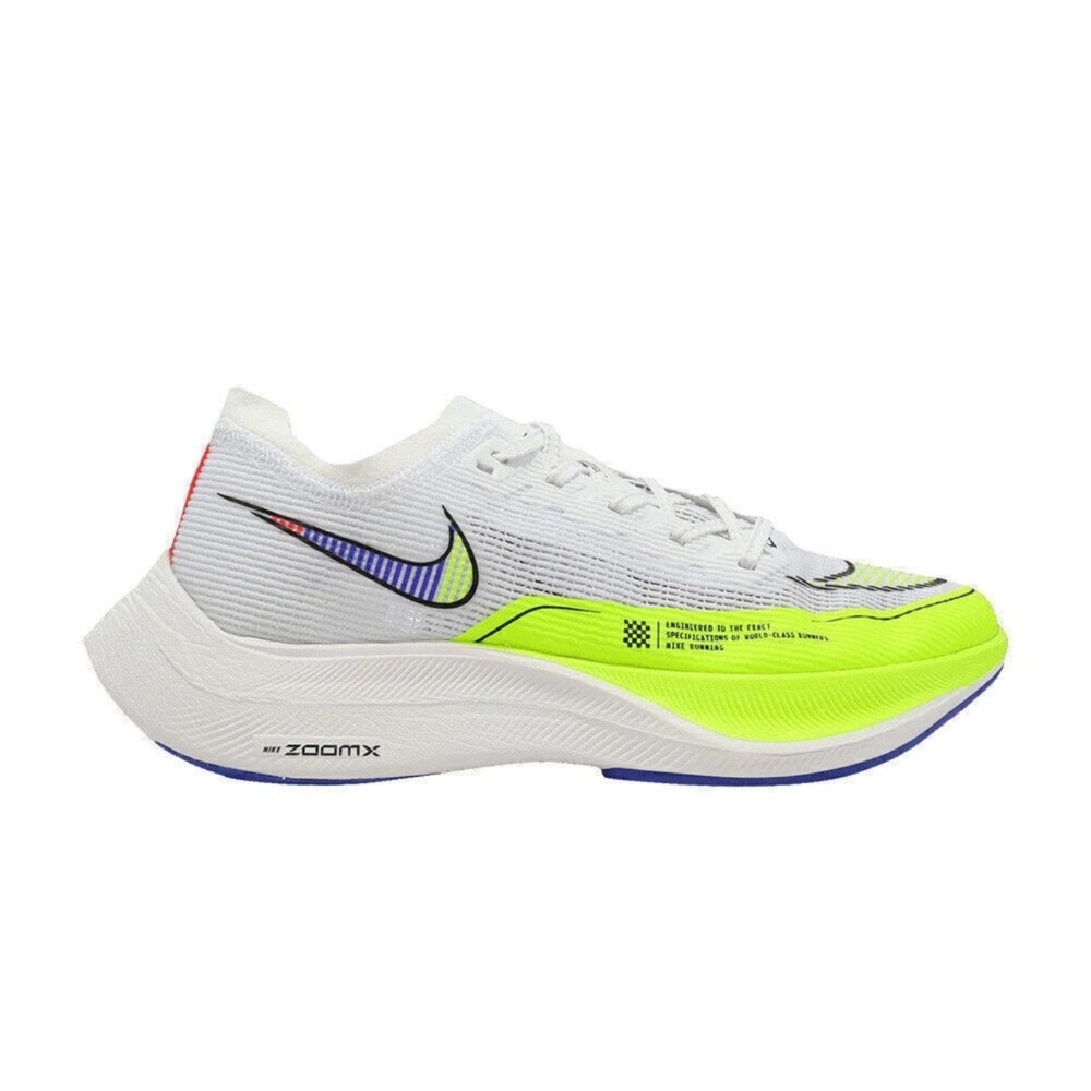 Nike ZOOMX Vaporfly Next% 2 White Volt Racer Blue